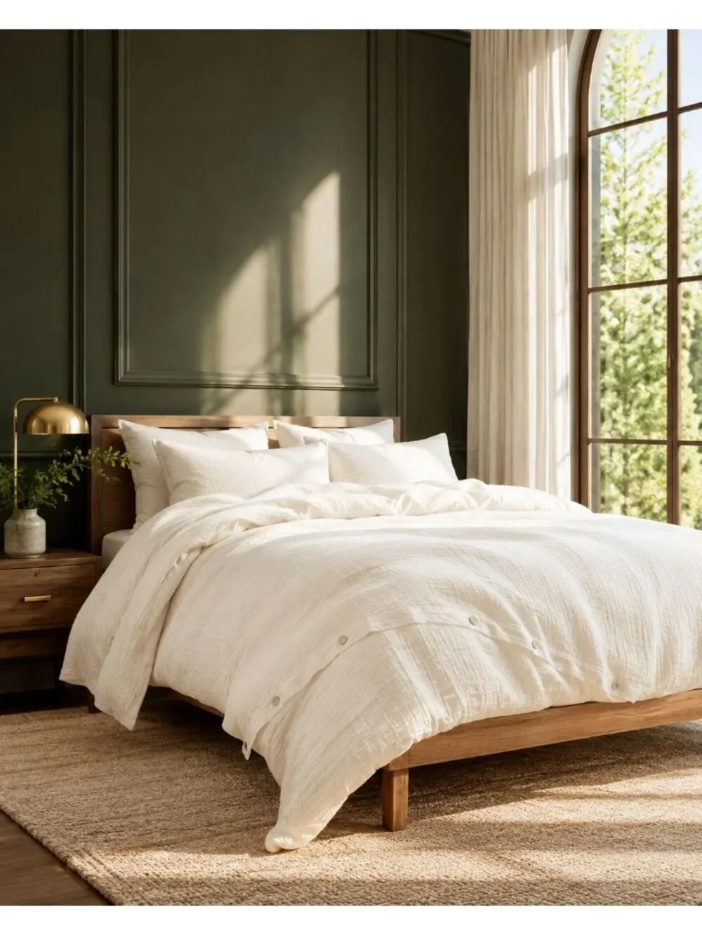 S20 | Quince Organic Airy Gauze Duvet Cover Set King Cal King Undyed NWOT